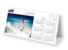 Calendarios personalizados de mesa 21x11 cm Mesa Simple